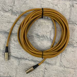 Unbranded MIDI Cable 24ft Yellow (Metal Connectors)