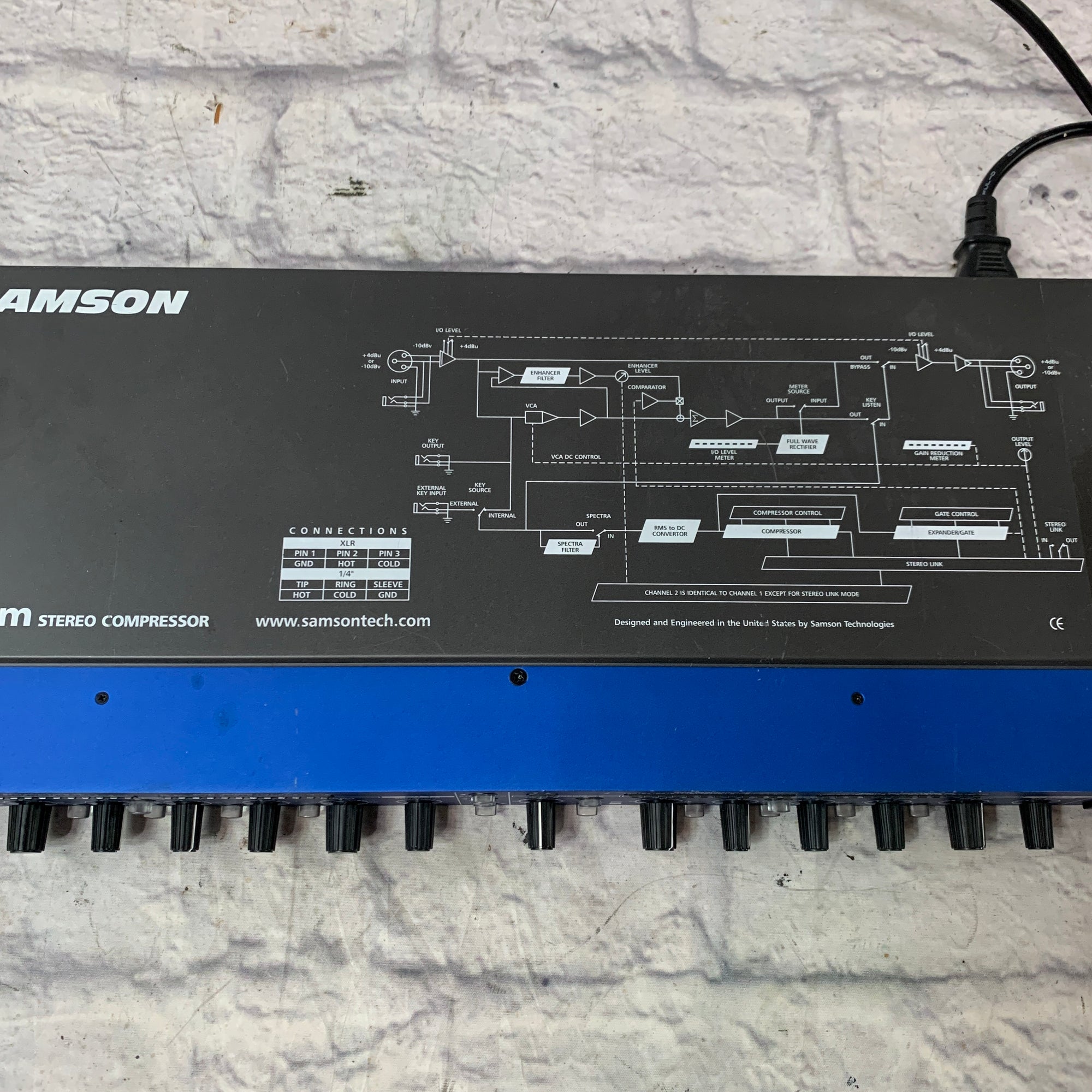 Samson S-Com Stereo Rack Compressor / Limiter