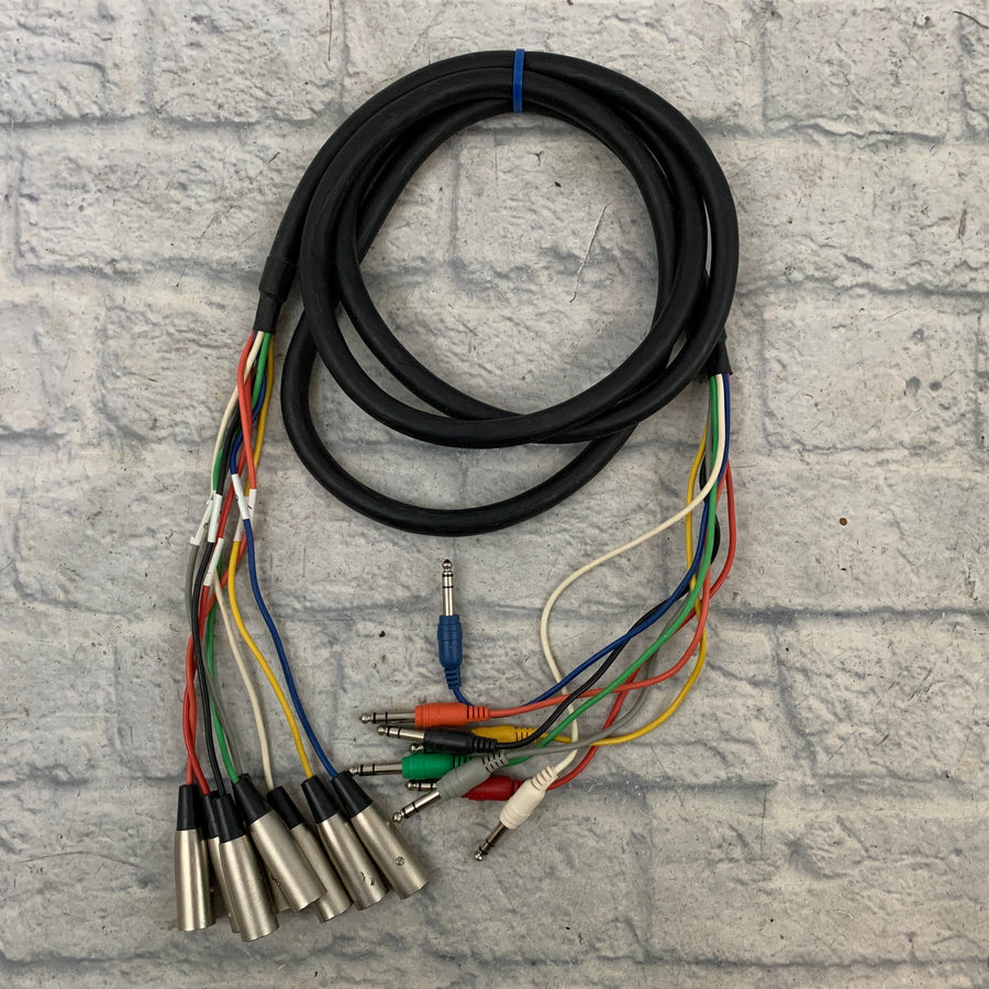 Hosa STX-802M Male XLR to TRS Balanced 1/4" 2M (6.6 feet) Snake