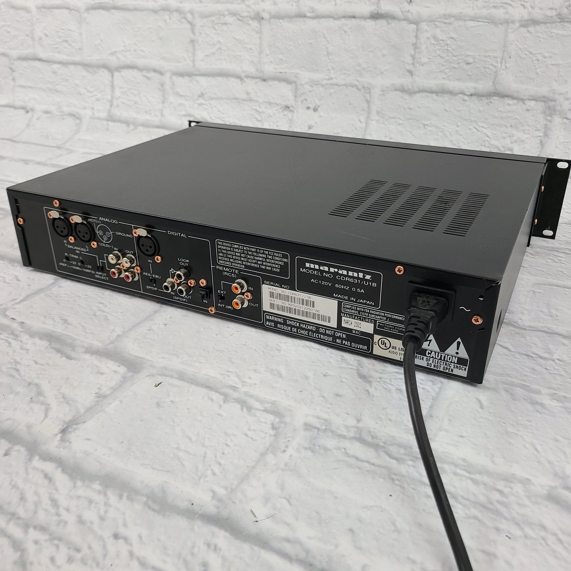 Marantz Professional CDR631 CD Recorder