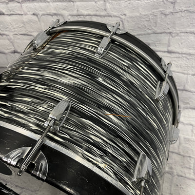 Ludwig Blue and Olive Kick Drum Black Oyster 22x15" Bass Drum
