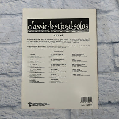 Classic Festival Solos - Snare Drum - Volume 2 - Solo Book