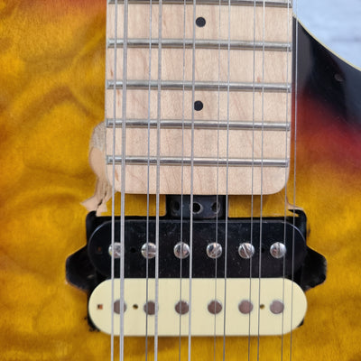 OLP / Music Man MM612 Double-Neck 12-String 6-String Solidbody Electric Guitar - Sunburst