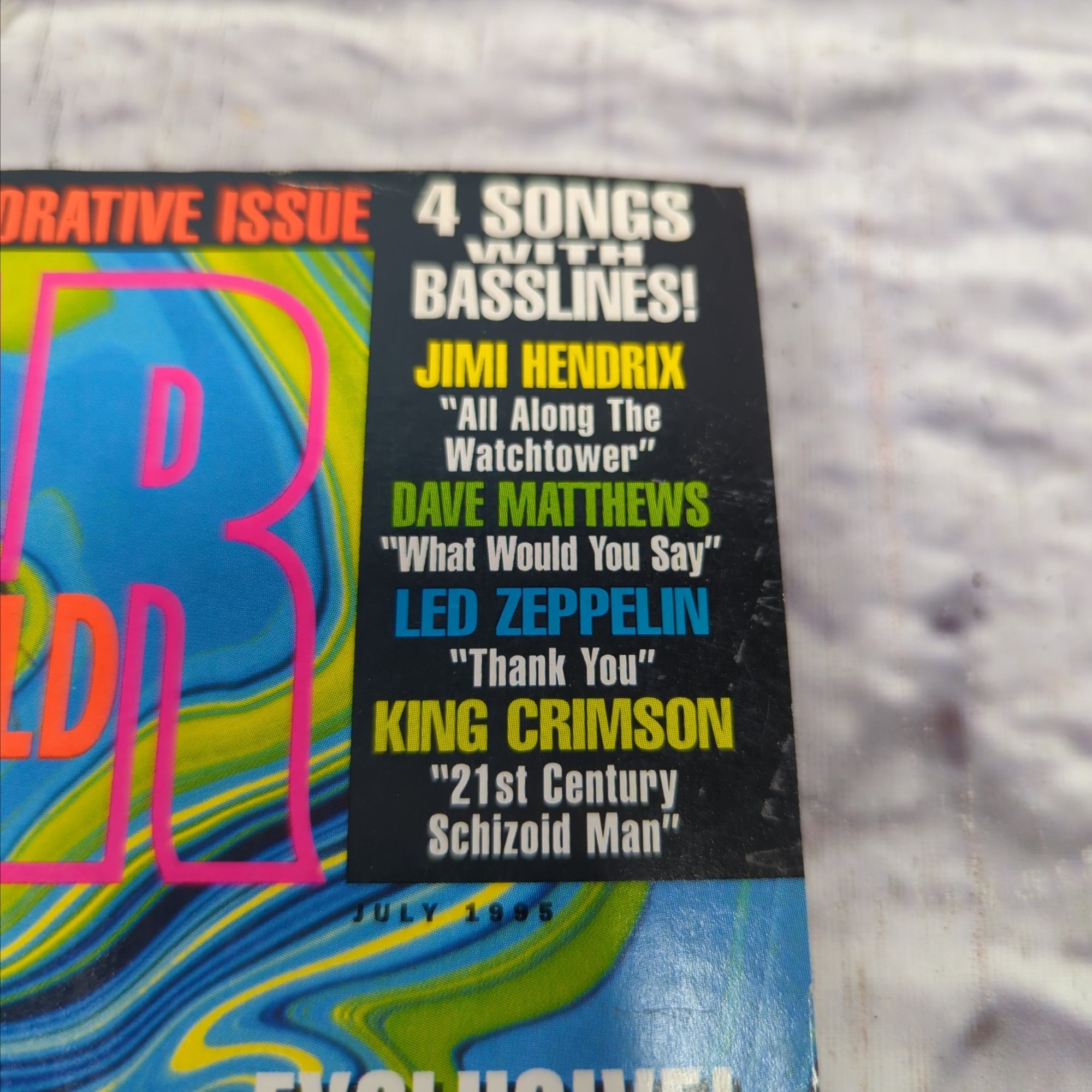Guitar World July 1995 Jimi Hendrix Guitar Magazine