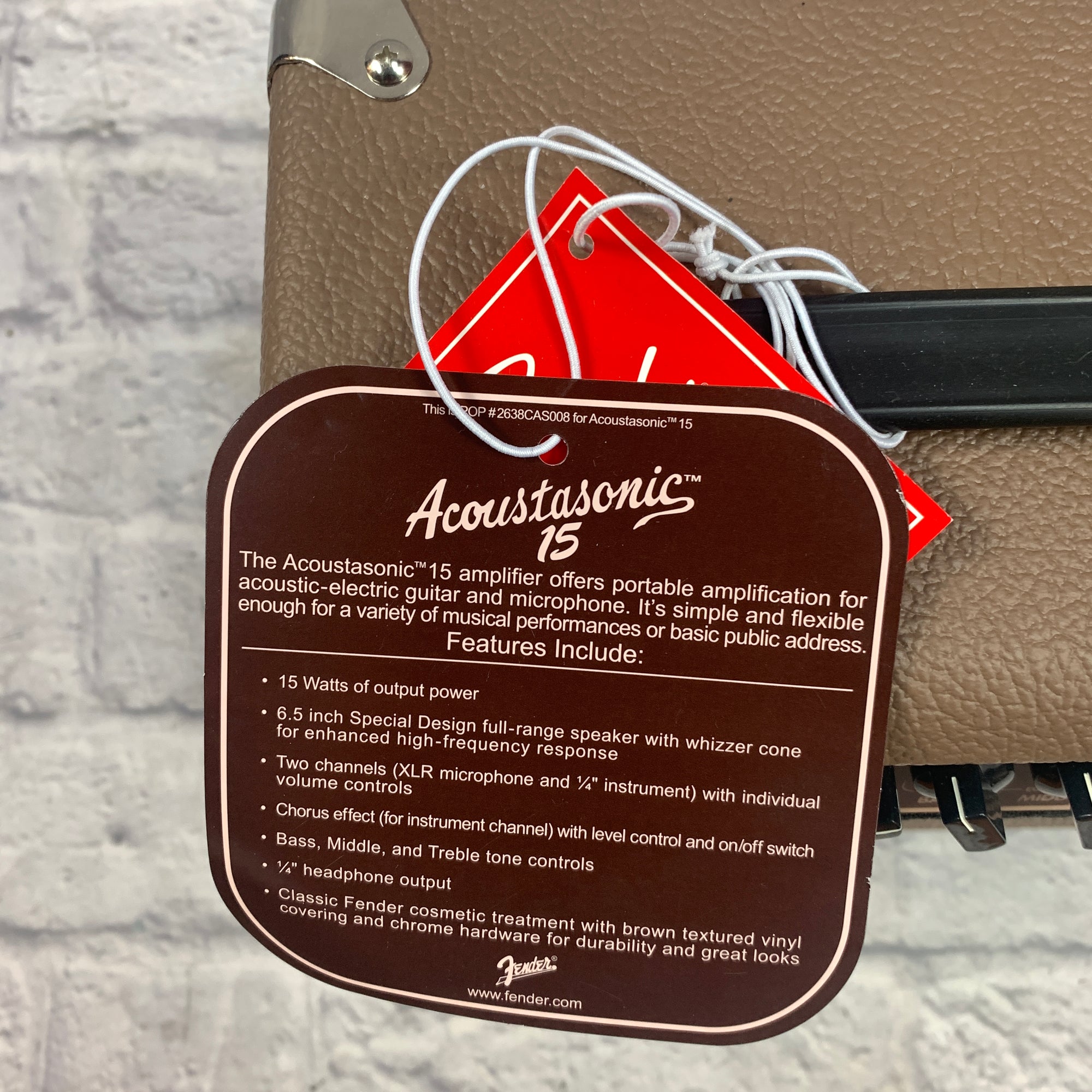 Fender Acoustasonic 15 Acoustic Guitar Practice Amp