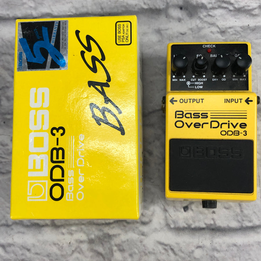 Boss ODB-3 Bass Overdrive Pedal with Box