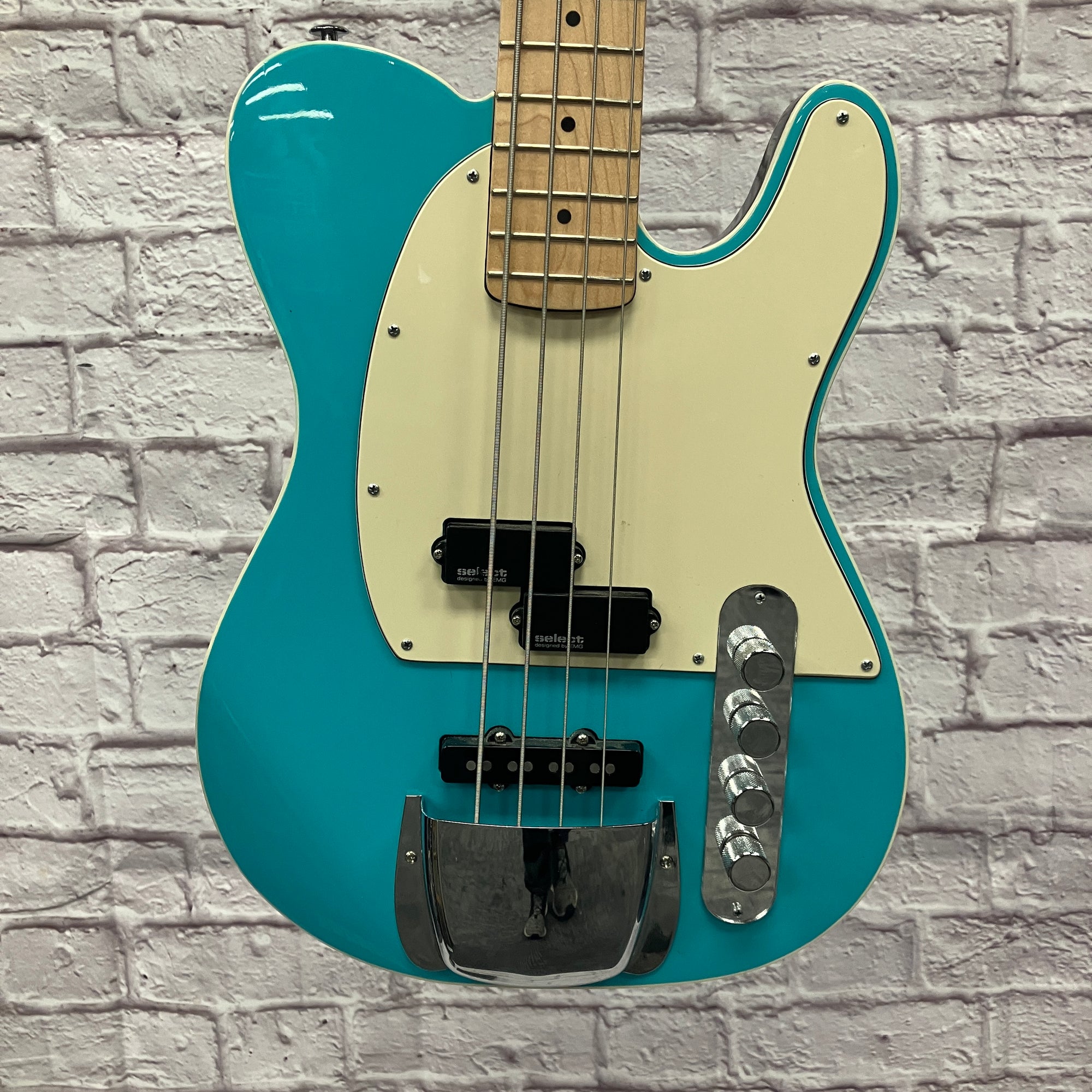 Custom Blue PJ Tele 4 String Bass