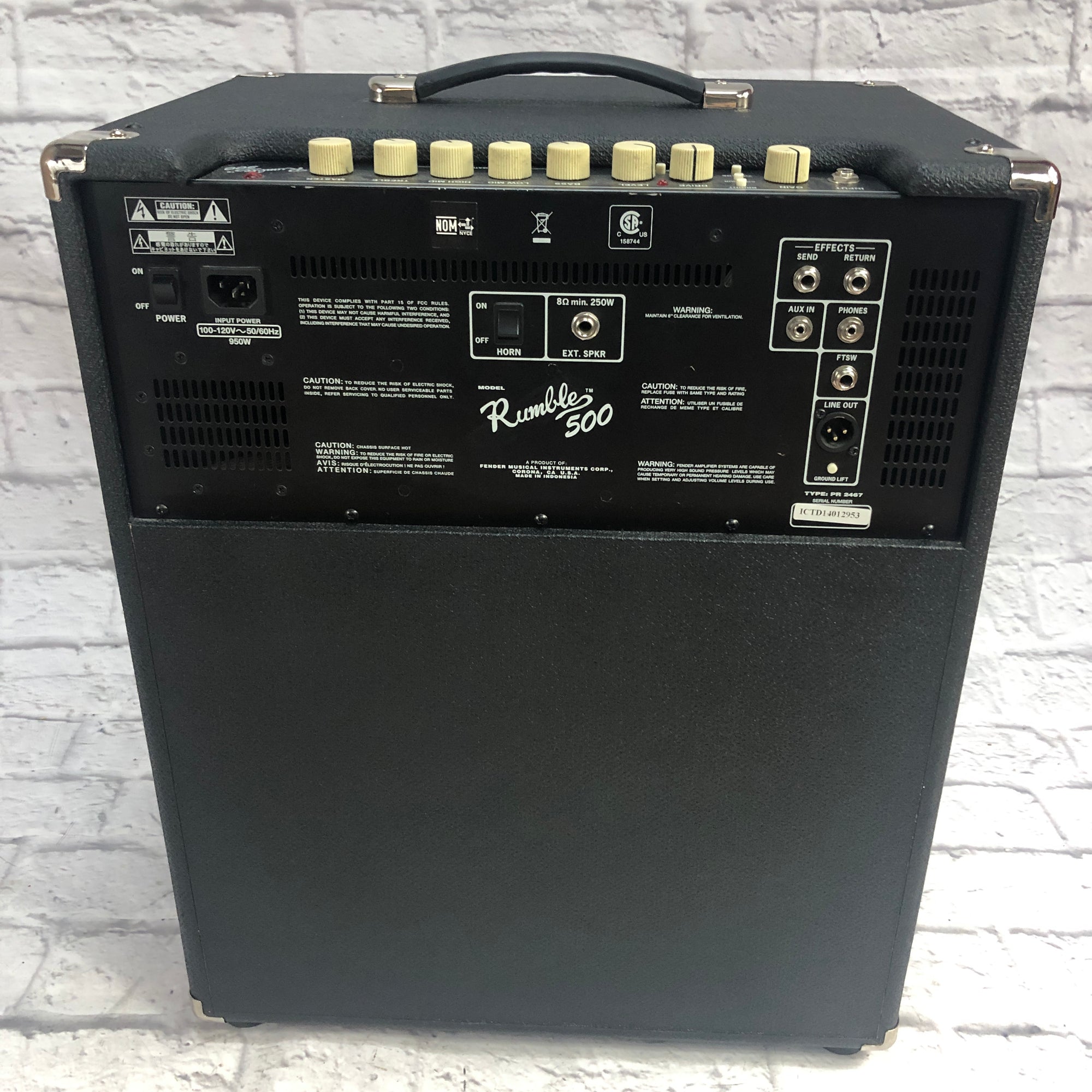 Fender Rumble 500 Bass Combo Amp
