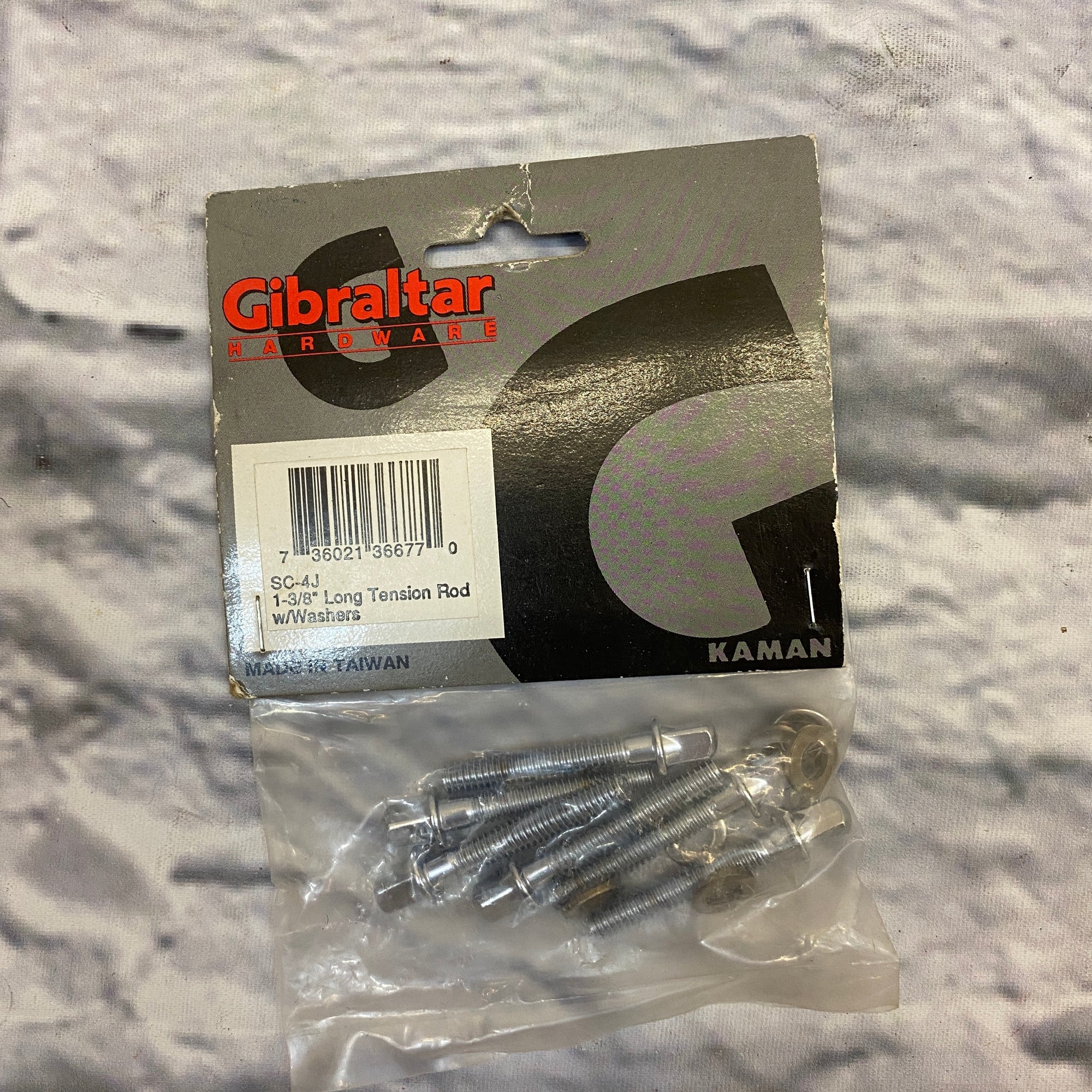 Gibraltar SC-4J 1 3/8" Long Tension Rod w/ Washers (6 Pack)