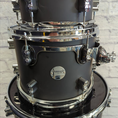 PDP Pacific Drums & Percussion 5pc Concept Maple Satin Black Drum Kit