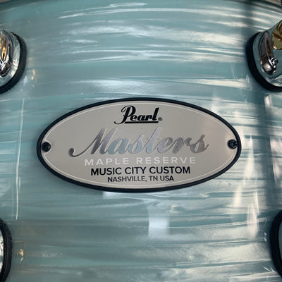 Pearl Masters Maple Reserve Music City Custom Ice Blue Oyster Snare