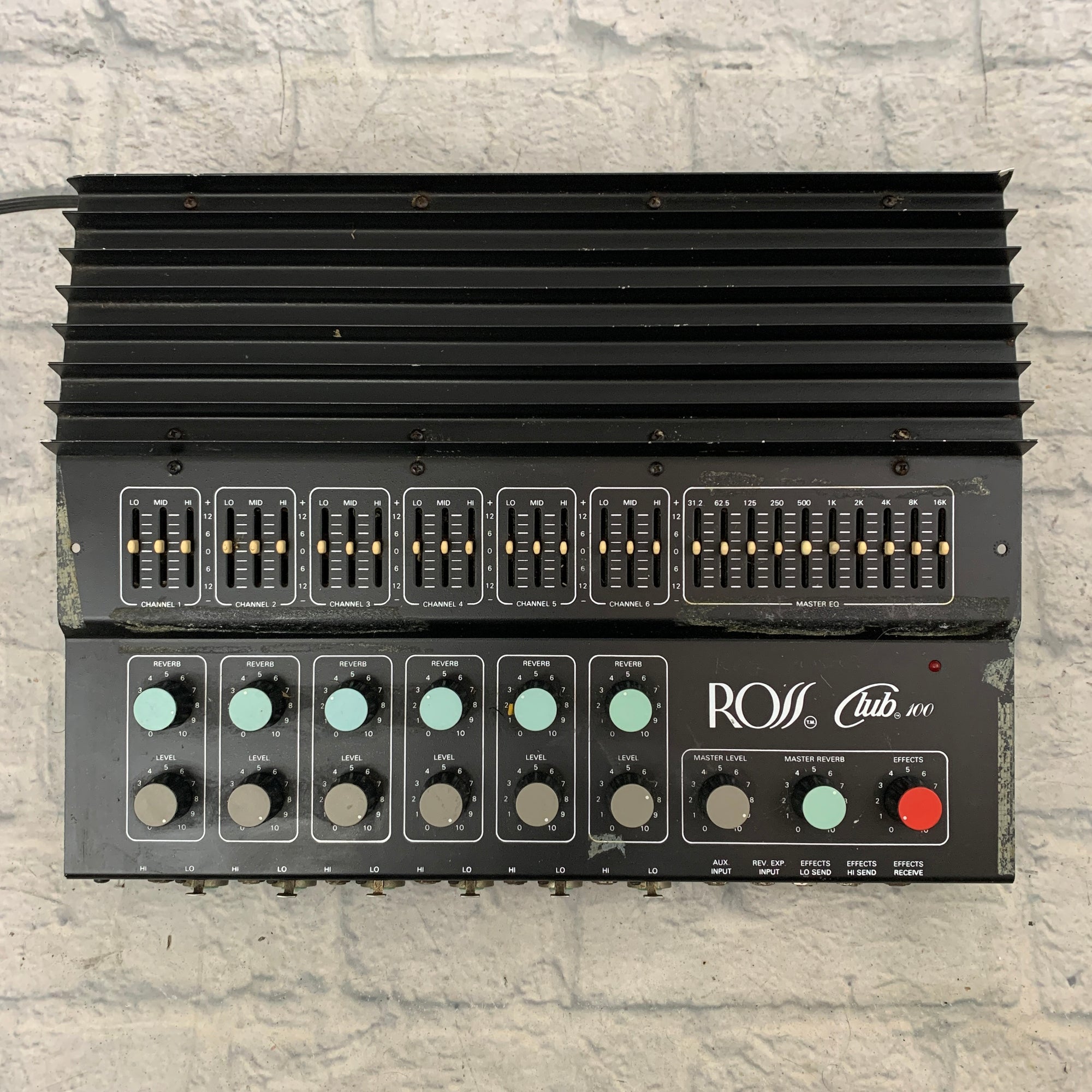 Ross Club 100 PA Amp Mixer AS IS FOR PARTS OR REPAIR