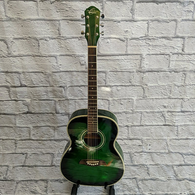 Oscar Schmidt OF2-TGR Folk Transparent Green