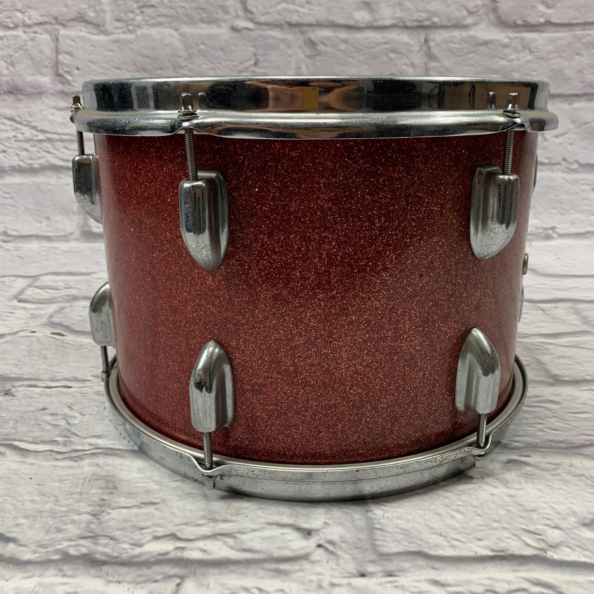 Vintage MIJ 13" by 9" Rack Tom Red Sparkle