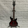 Dean Icon X Electric Guitar Flame Top Trans Red