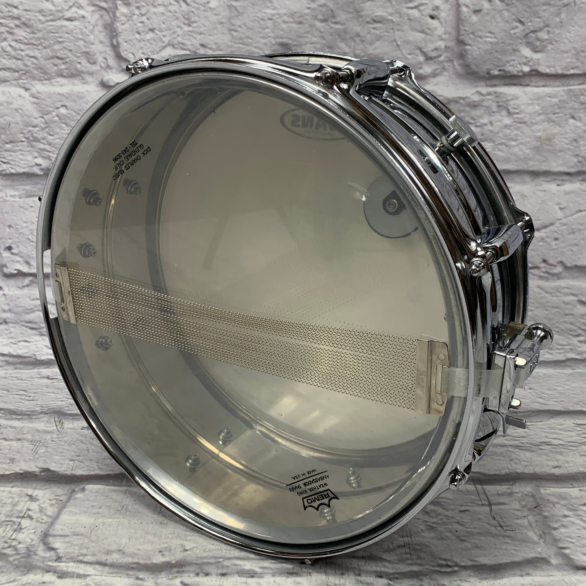 Pearl 14" Mirror Chrome Steel Shell Snare
