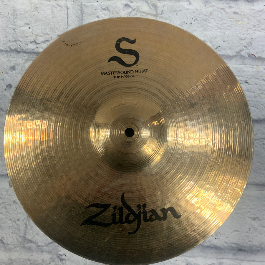 Zildjian 14 S Mastersound Top Hi Hat CRACKED