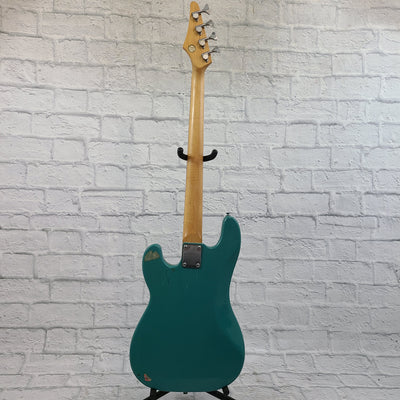 Samick Stages 5 Precision Style 4-String Bass Guitar - Teal