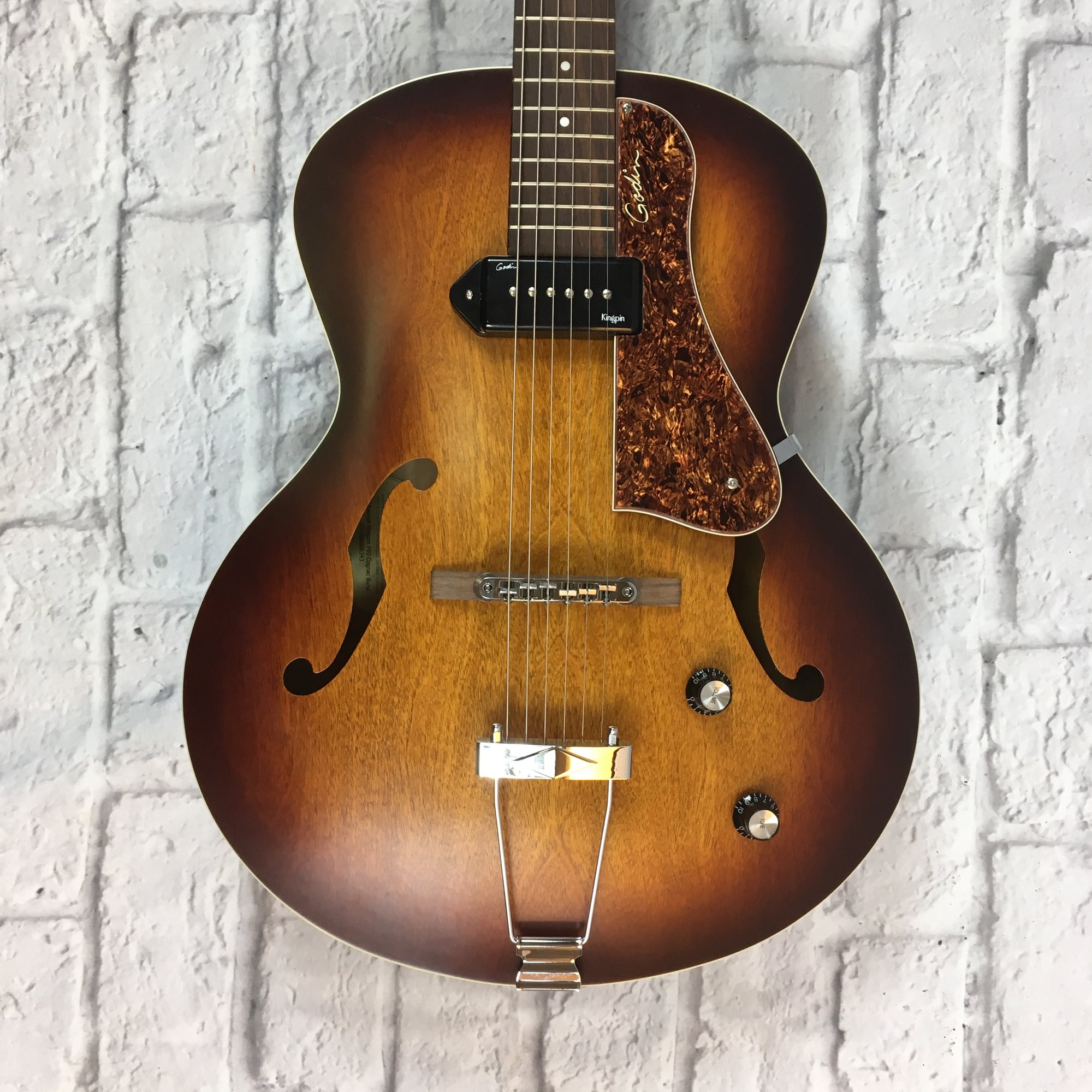 Godin 5th Avenue Kingpin P90 Cognac Burst Electric Guitar