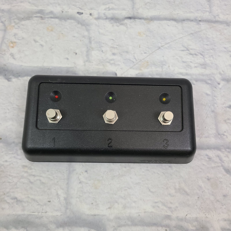 Crate 3-Button Footswitch - Plastic Enclosure - Evolution Music