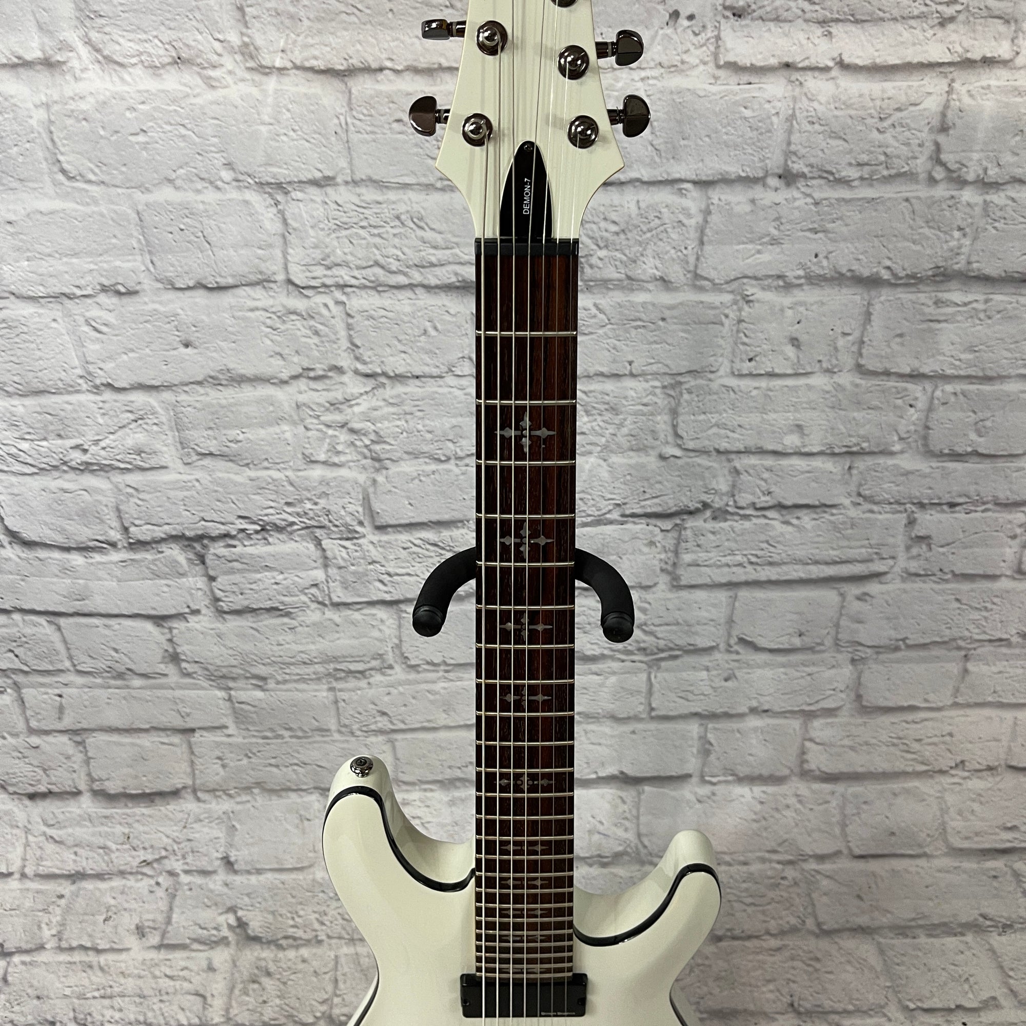 Schecter Diamond Demon-7 White 7 String Electric Guitar