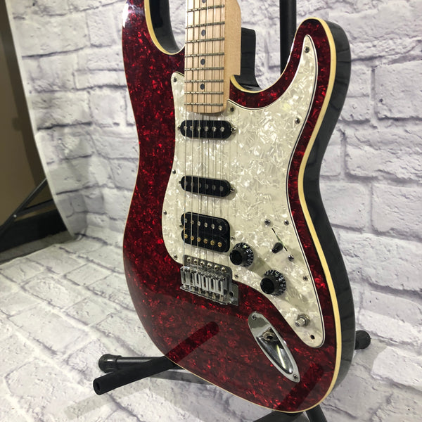 Superstrat Red Shell Finish - Unknown Manufacturer - Evolution Music