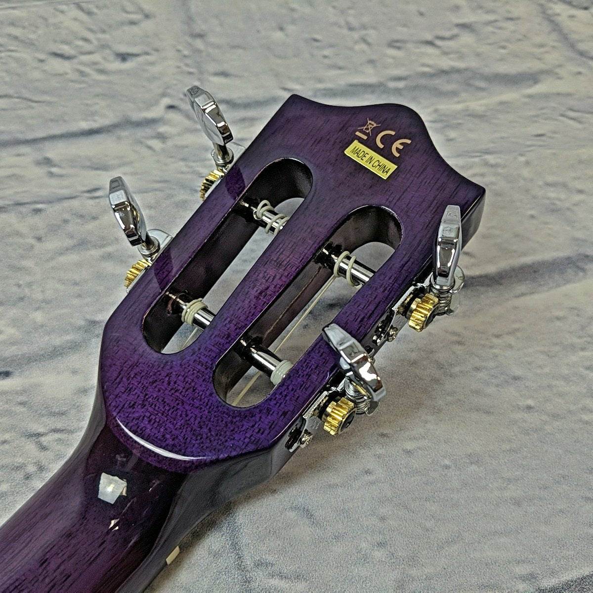 Lanikai QM-PUCEC  Quilted Maple Purple Concert Ukulele with Fishman Pickup System