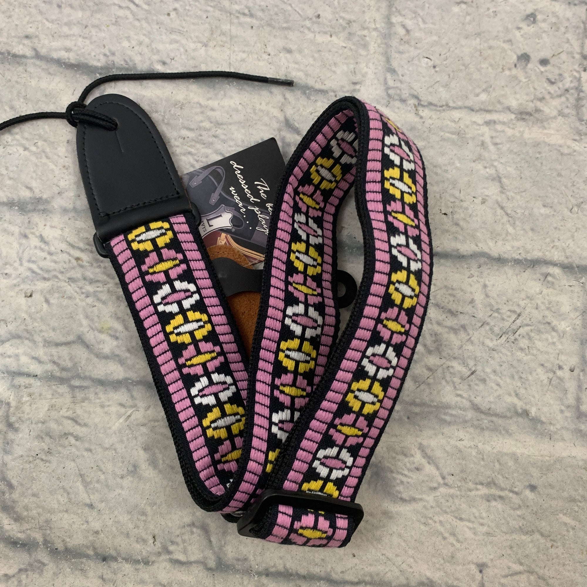 Levy's M8HT-05 Jacquard Pink Weave Guitar Strap