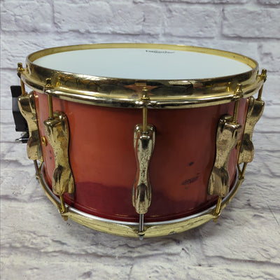 Slingerland 8x14" Magnum Model 702 10 Lug - Red Violin w/ Custom Brass Hardware