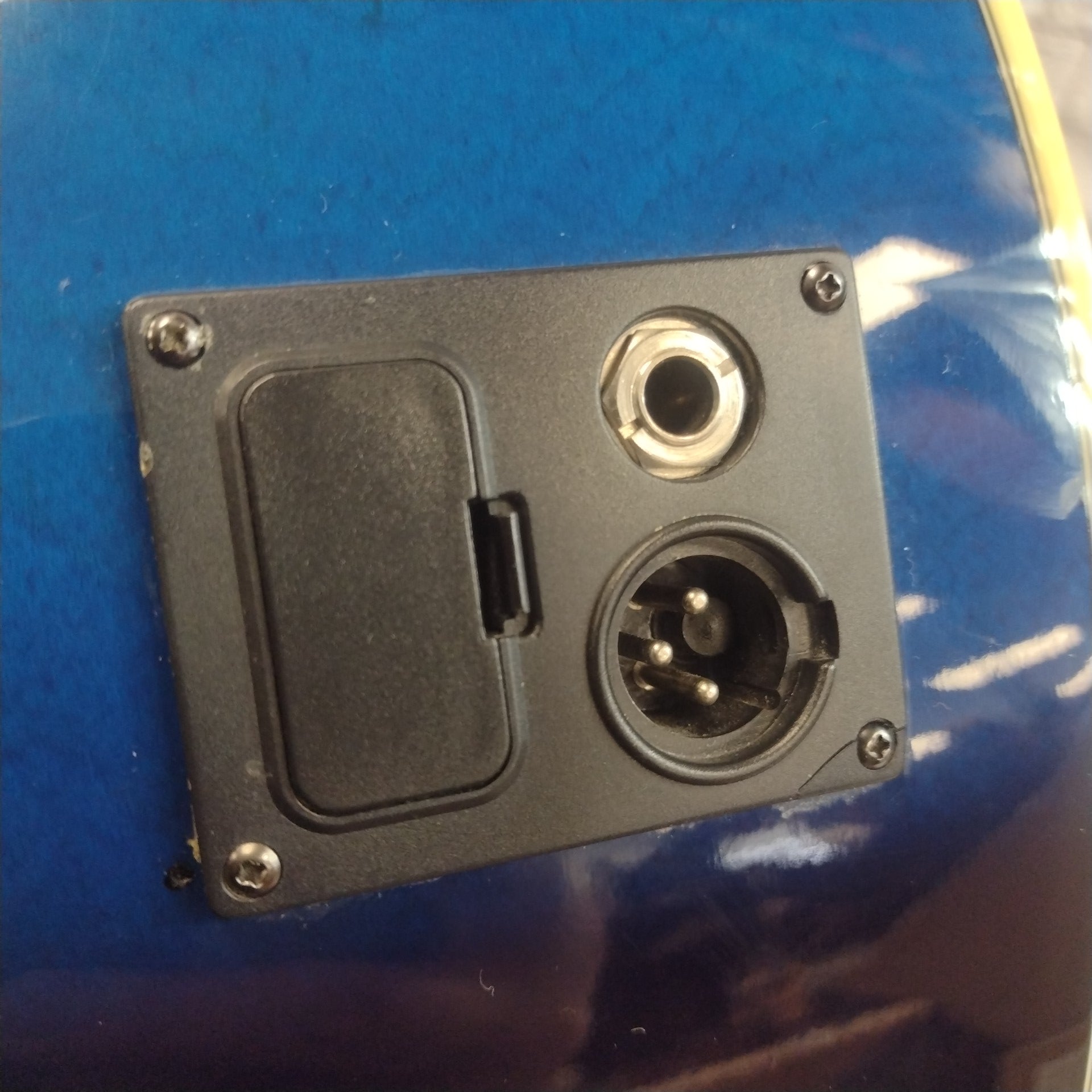 Ibanez AEL20E Blue Dreadnaught Acoustic Guitar