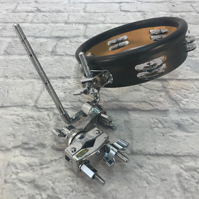 Toca Jingle-Hit Tambourine with Mount & Gibraltar Clamp