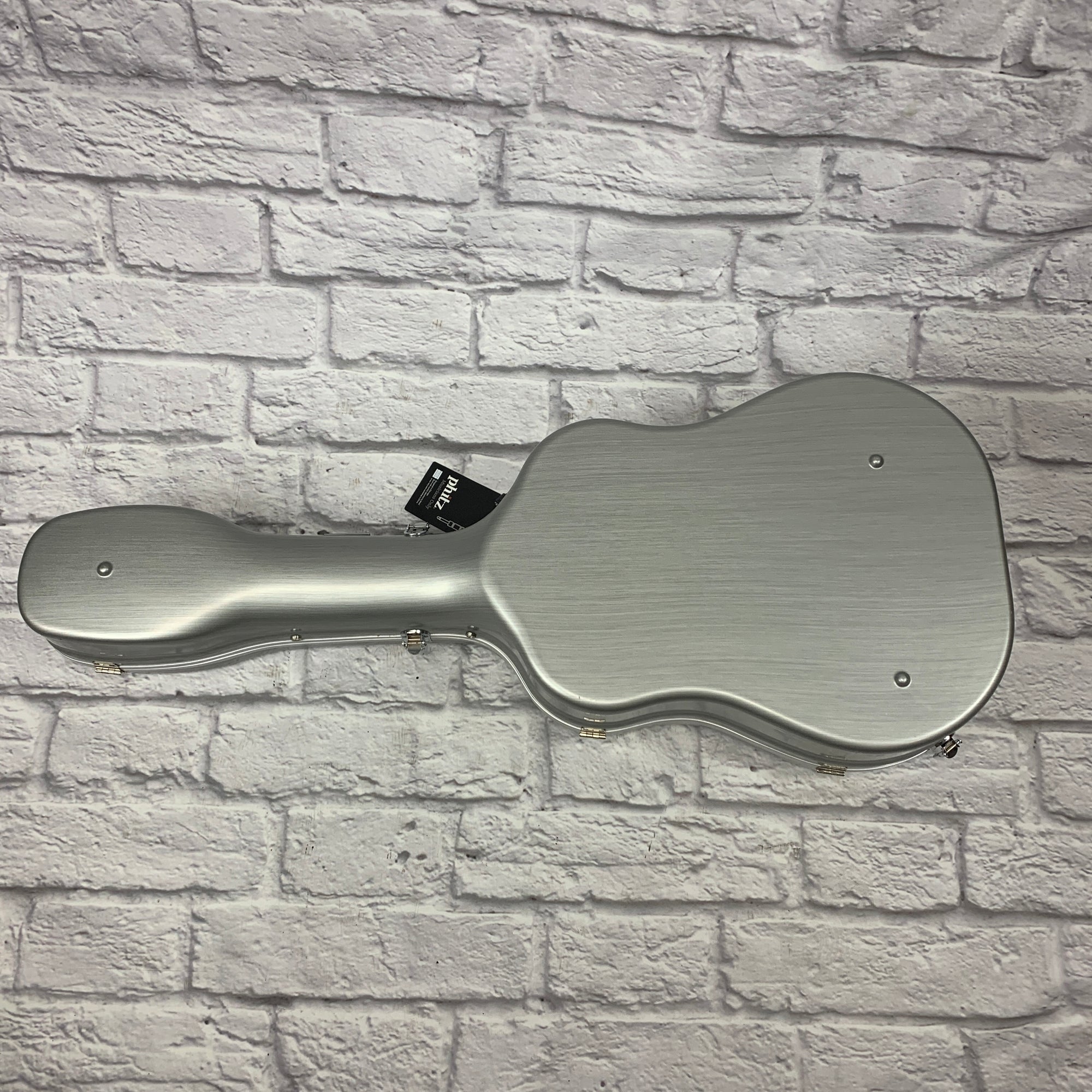 Phitz Standard Dreadnought Acoustic Guitar Hard Case, Silver