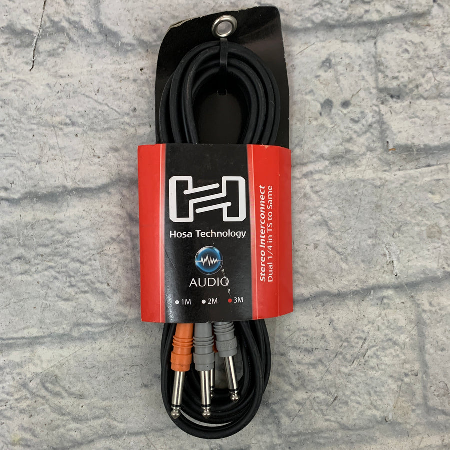 Hosa CPP-203 Stereo 1/4" Interconnect Cable 3m