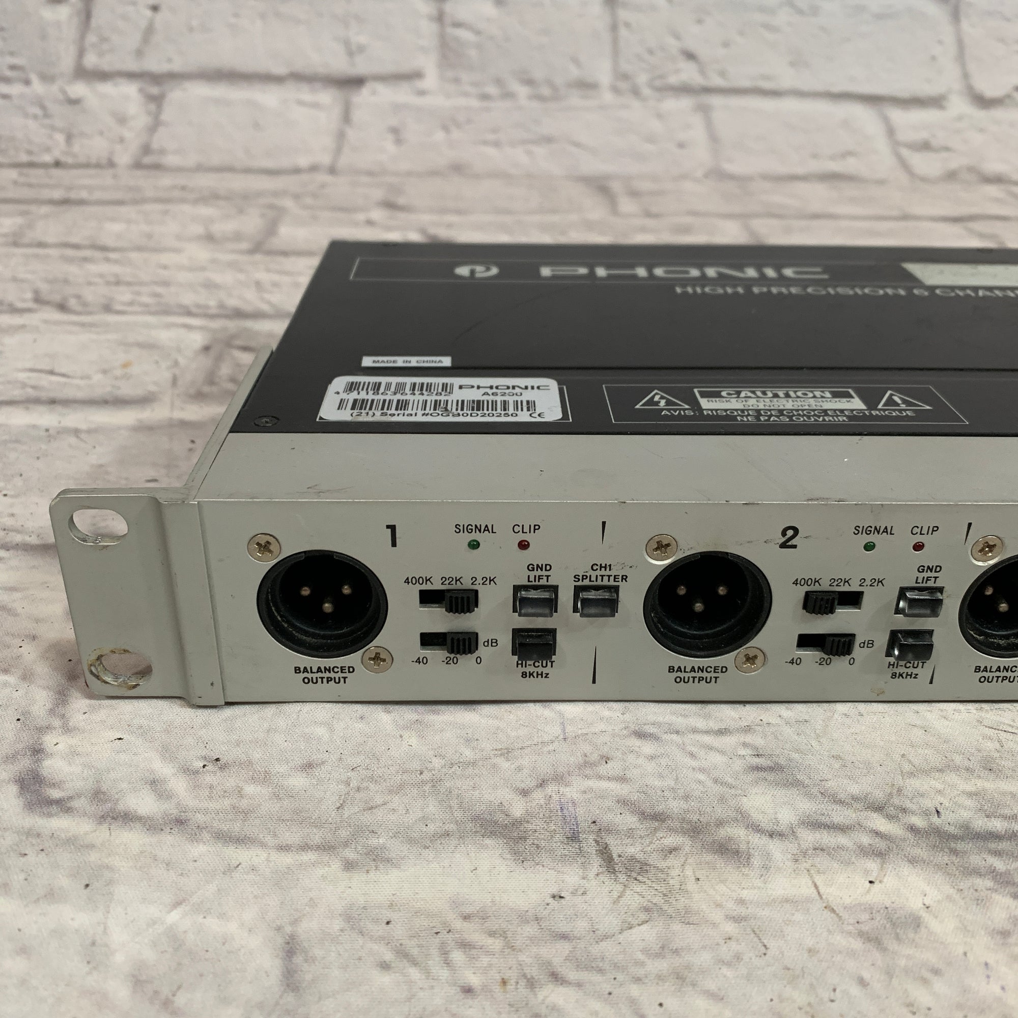 Phonic A6200 Supreme DI High Precision 6 Channel Active Direct Box