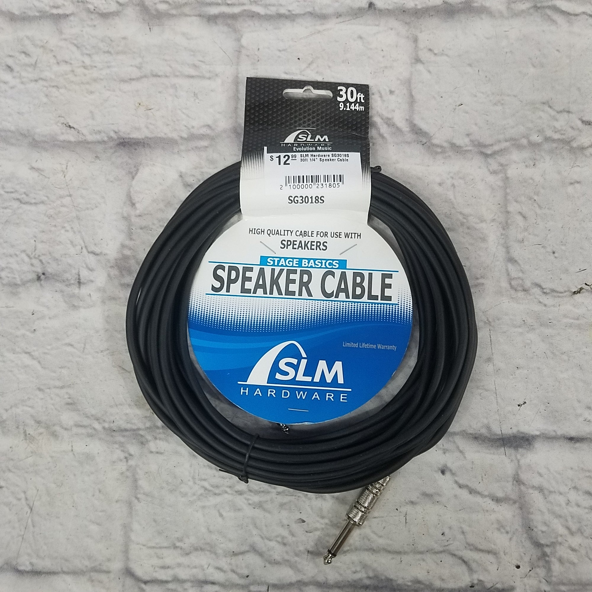 SLM Hardware SG3018S 30ft 1/4" Speaker Cable