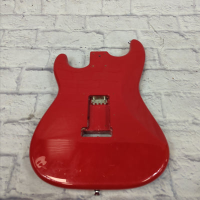 Unknown Red Strat SSH Electric Guitar Body