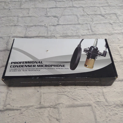 Unknown Condenser Microphone with Shock Mount and Flex Arm Stand