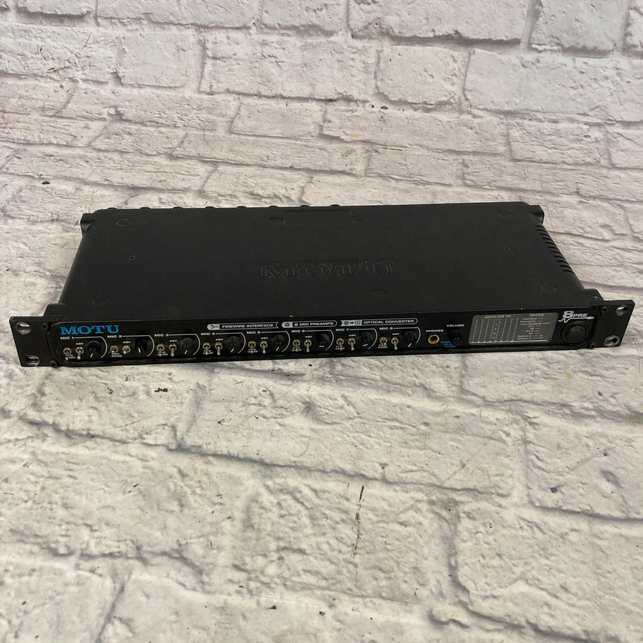Motu 8 Pre Firewire Interface