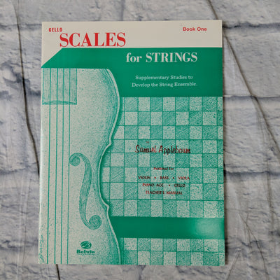 Scales For Strings, Book One - Cello