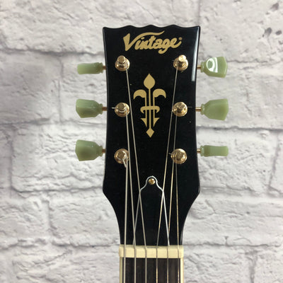 Vintage V100 TSB LP Style Electric Guitar Tobacco Sunburst