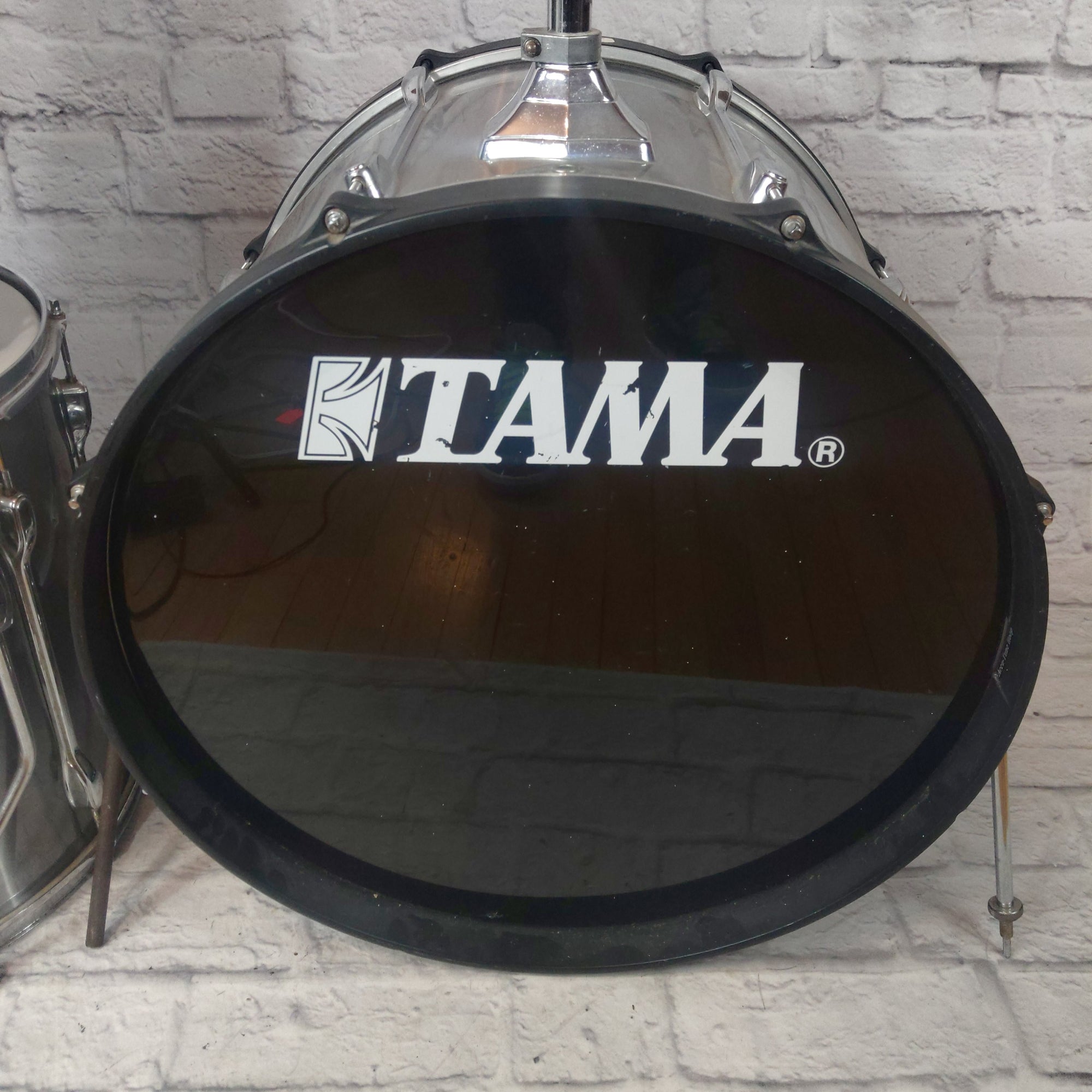 Tama Rockstar Brushed Chrome MIJ 4 Piece Drum Kit