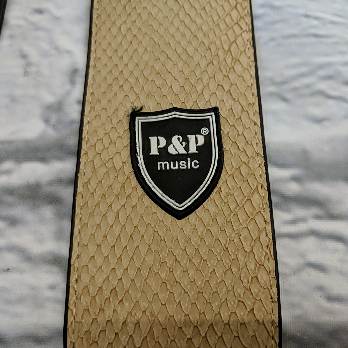 P&P Music Snake Skin Leather Strap