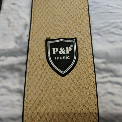 P&P Music Snake Skin Leather Strap