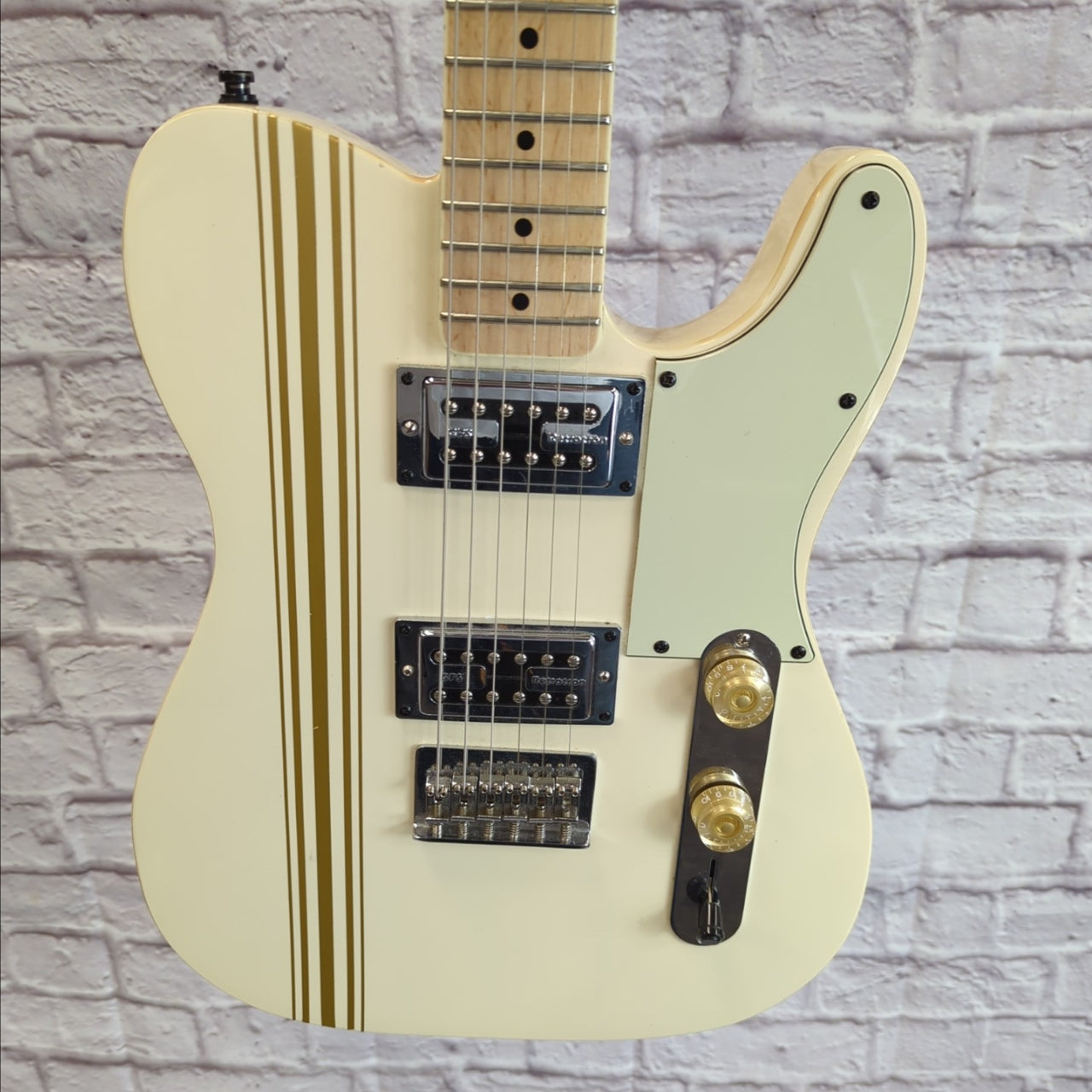 Unknown White Tele Style with GFS Filtertron Pickups