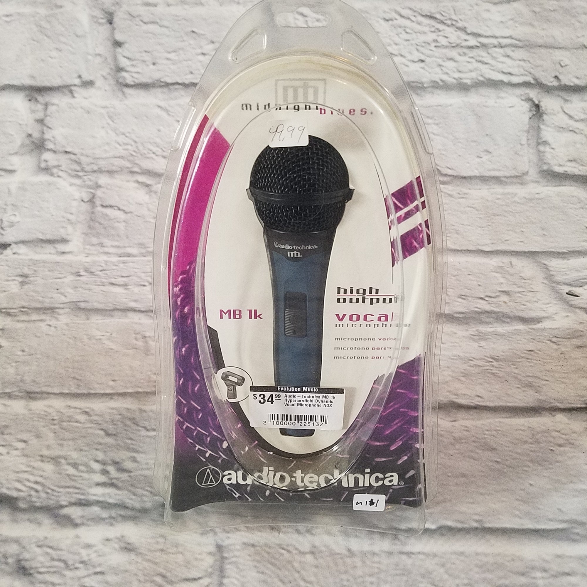 Audio-Technica MB 1k Hypercardioid Dynamic Vocal Microphone NOS