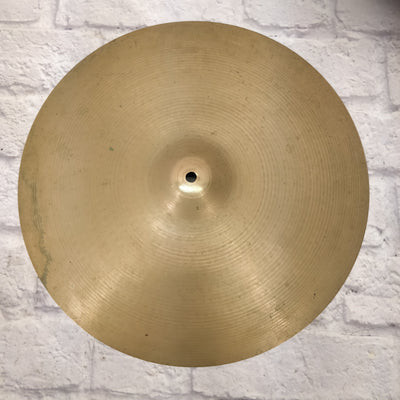 Vintage Late 60s Zildjian 17in Thin Crash Cymbal