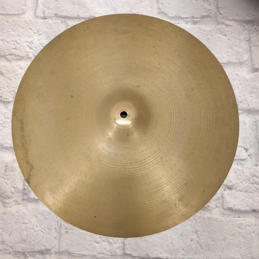 Vintage Late 60s Zildjian 17in Thin Crash Cymbal