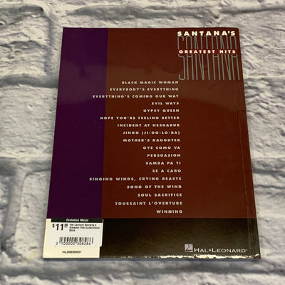Hal Leonard Santana's Greatest Hits Guitar/Vocal Book