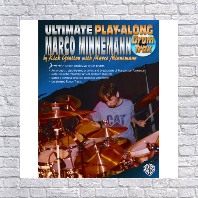 Alfred 00-0725B Ultimate Play-Along Drum Trax- Marco Minnemann - Music Book