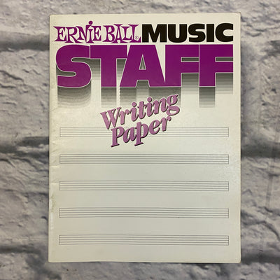 Ernie Ball Music Staff Writing Paper Book